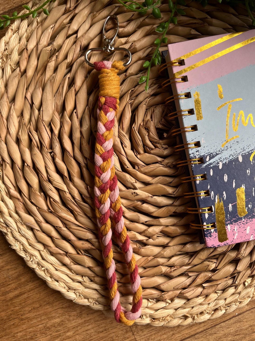 Braided Wristlet Keychain, Wrist Strap Keyring, Wrist Strap for Keyring ...