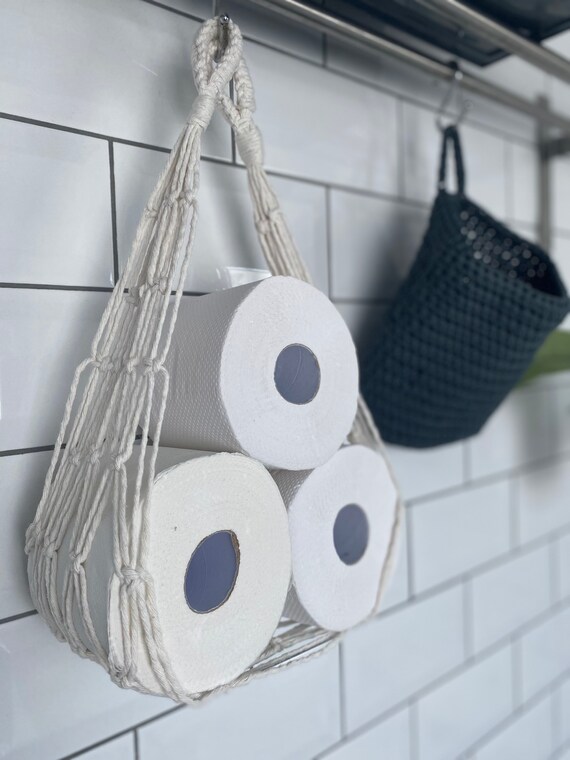 Hamac naturel de support de rouleau de papier toilette, support de papier  toilette, rangement de salle