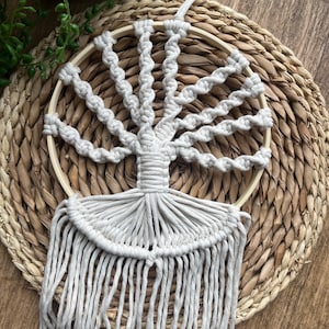 Macrame Tree of Life | Hanging Wall Art | Tree of Life Tapestry | Tree of Life Dreamcatcher - 20cm
