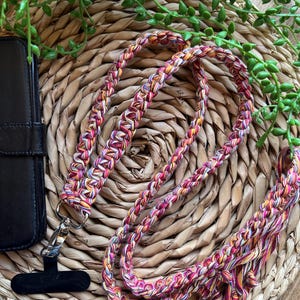 Adjustable Crossbody Hands-Free Phone Strap with Universal Tether