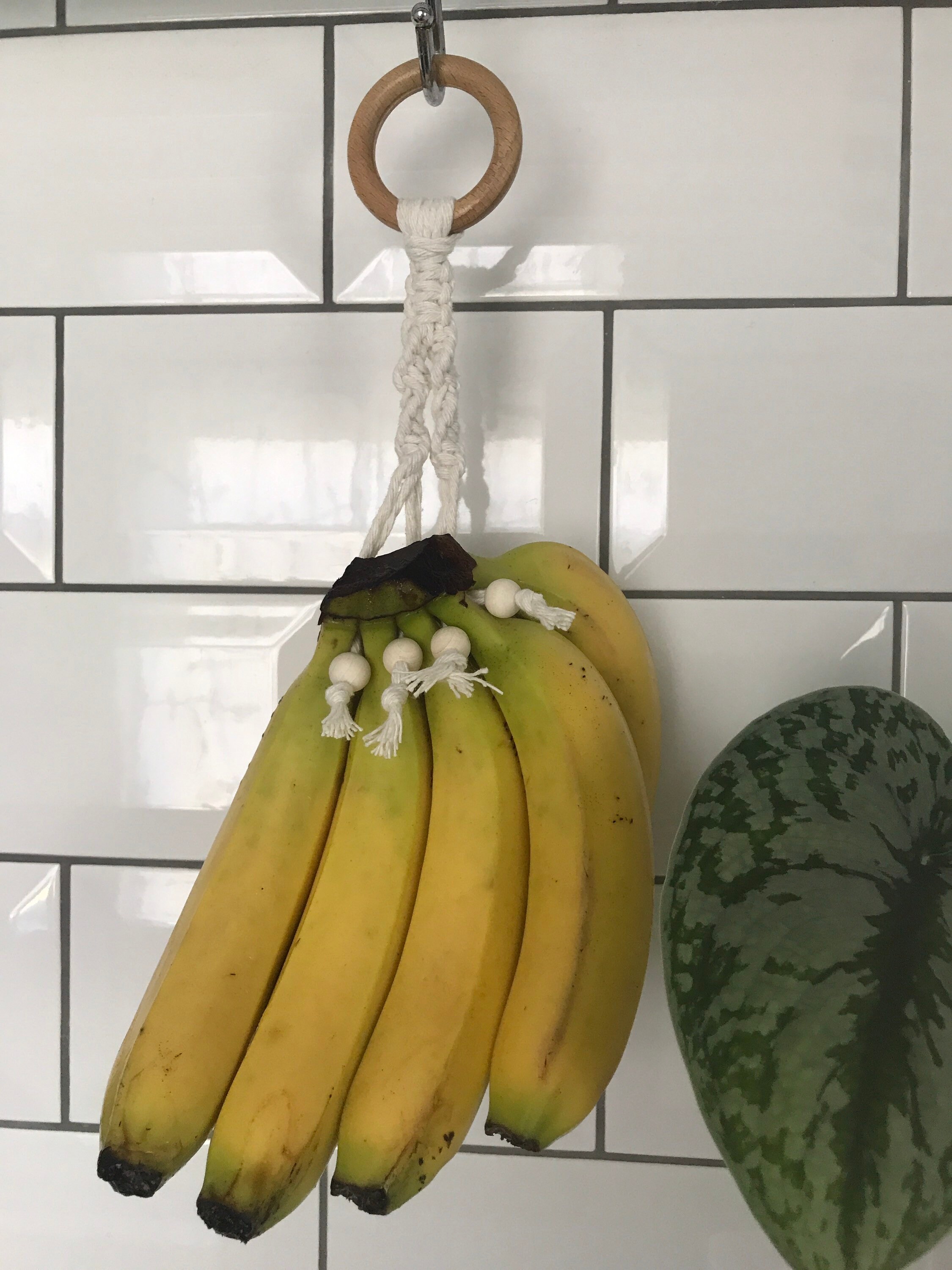 Rangement banane en macramé naturel, conserveur de fruits, sac de  garde-manger, décoration de cuisine de ferme bohème, respectueux de  l'environnement, corbeille de fruits, bananier, crochet banane -  France