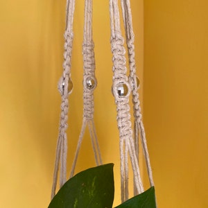 Disco Ball Plant Hanger | Indoor Plant Pot Holder | Macrame Suncatcher | Disco Ball Planter | Houseplant Accessories