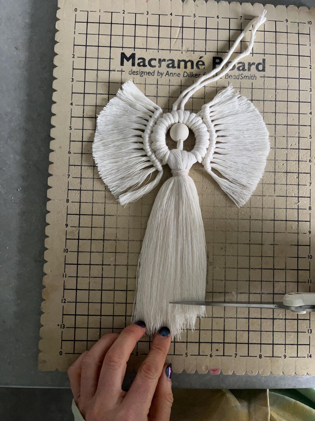 Macrame Angel Tutorial: Christmas Craft PDF Pattern (digital Download ...