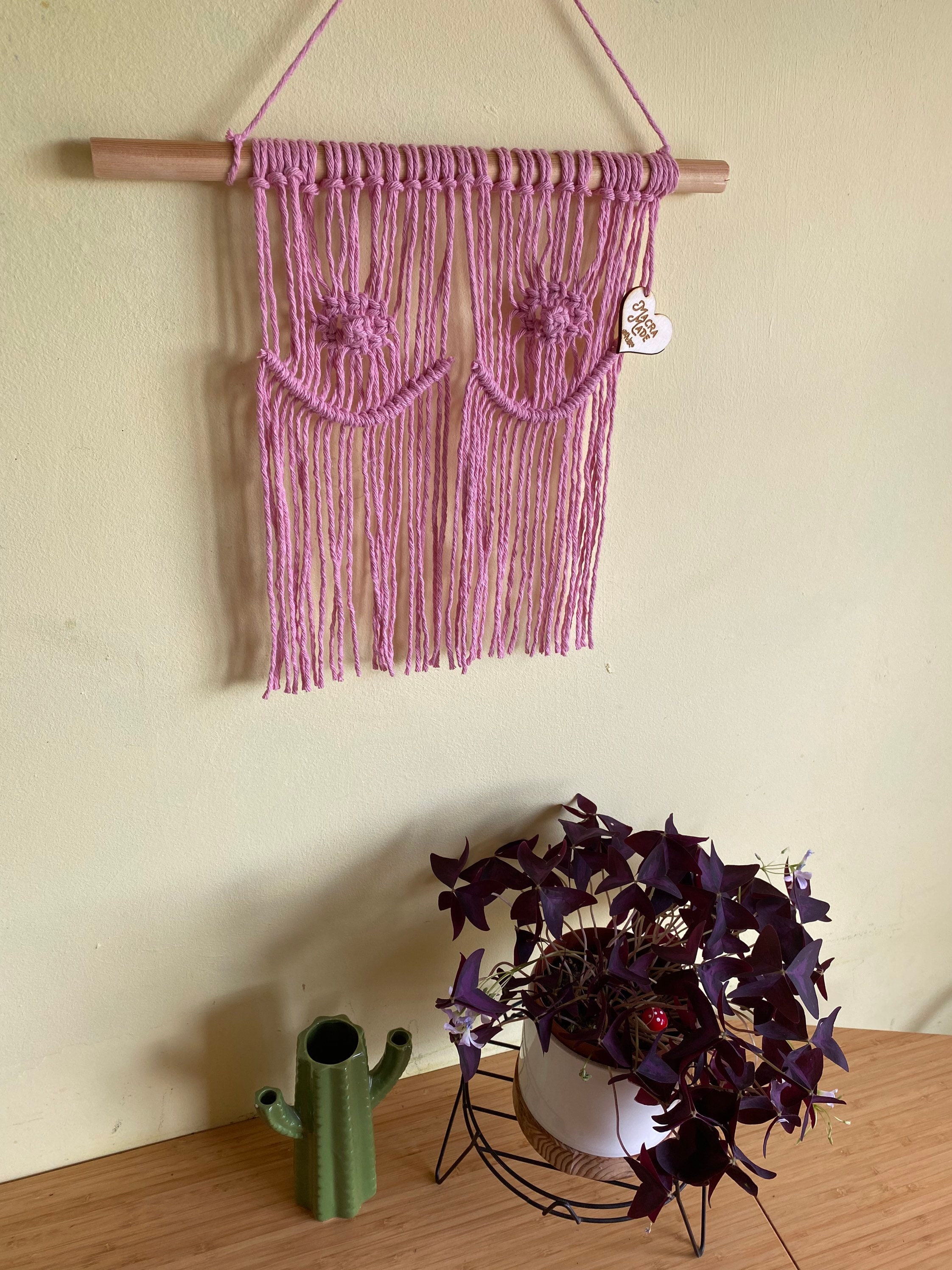 Macrame boobs body positive wall hanging feminine art – Macra-Made