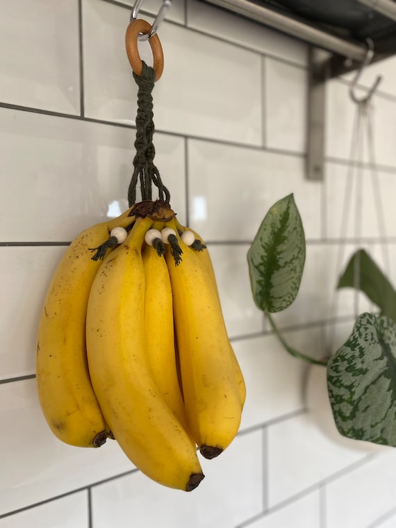 Handgemachte Grne Baumwollkordel Bananen Kleideraufbewahrung: Kchen  Aufbewahrung - Etsy.de