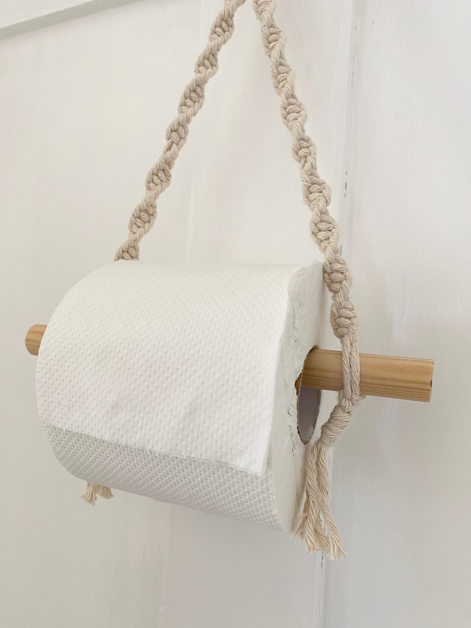 Natural Toilet Paper Roll Holder Toilet Roll Storage - Etsy