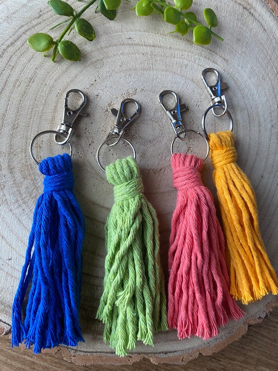 Large tassel best sale keychain