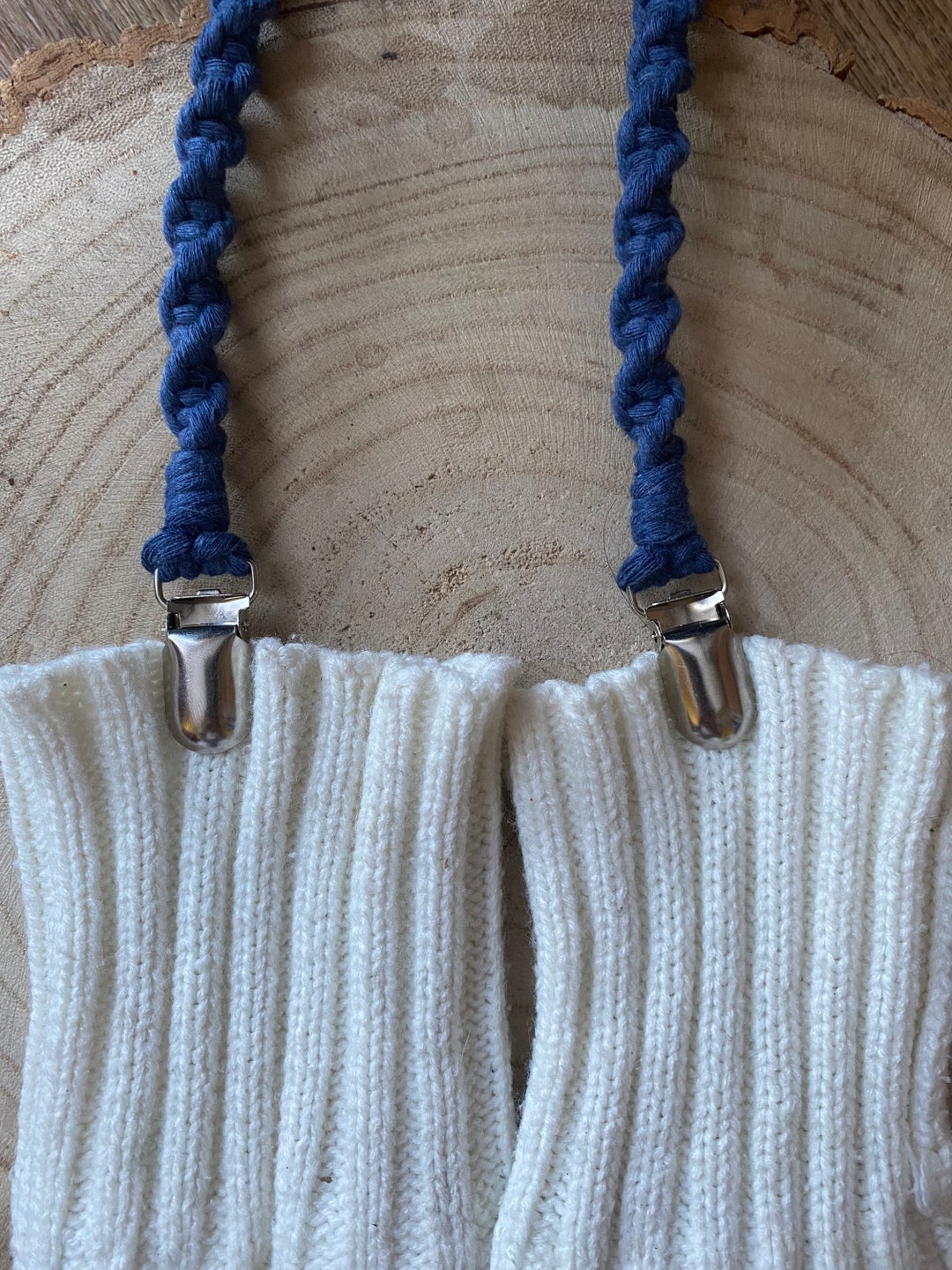 Blue Mitten Clips, Mitten Savers, Glove Clips for Adults, Adult Mitten