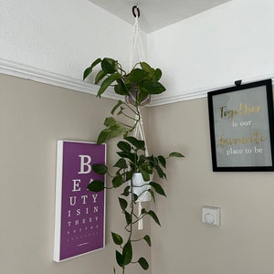 Natural double plant hanger, large plant hanger, plant accessories, boho decor, macrame pot holder, double planter, multiple plants holder