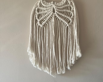 Makramee Engelflügel Boho Wandbehang | Engel Kinderzimmer Dekor