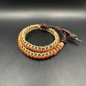 Double Wrap Leather Bracelet