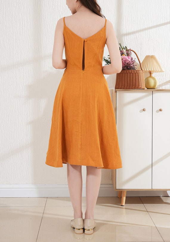 knee length dresses for ladies A New Day Women's Easy Linen Tank Dress – Biggybargains