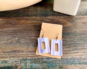 The Lavender Pair || Handmade Polymer Clay Earrings