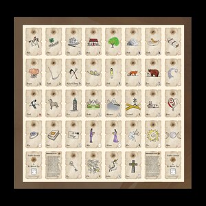 Sonnenblume Lenormand - einfach zu lernen, genau für fortgeschrittene, zusätzliche Karten, Legen Karten, klare Bilder