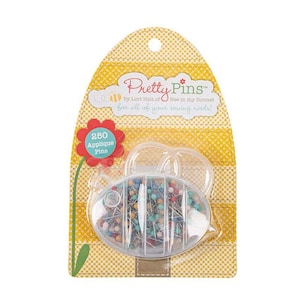 PRETTY PINS. 2 Packages. Sewing, Applique, Quilting, Blocking or Double Pins. By Lori Holt of Bee in My Bonnet