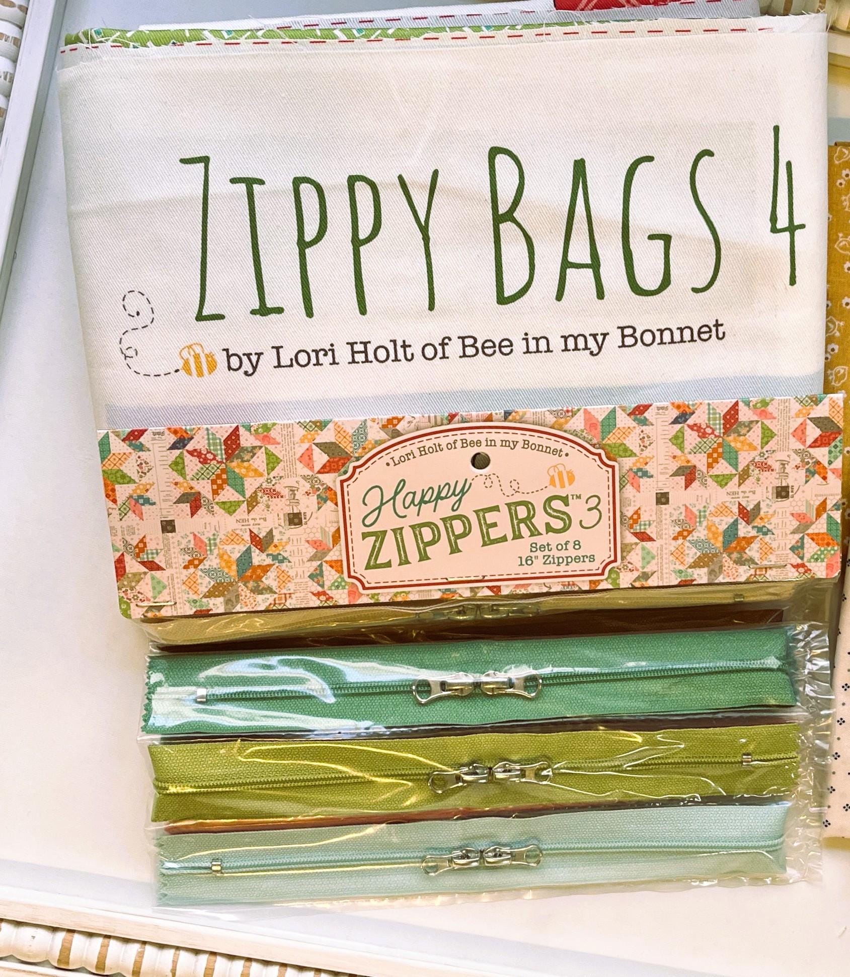 Zippy Bags 4 FARMERS DAUGHTER Panel & Happy Zippers 3. by Lori