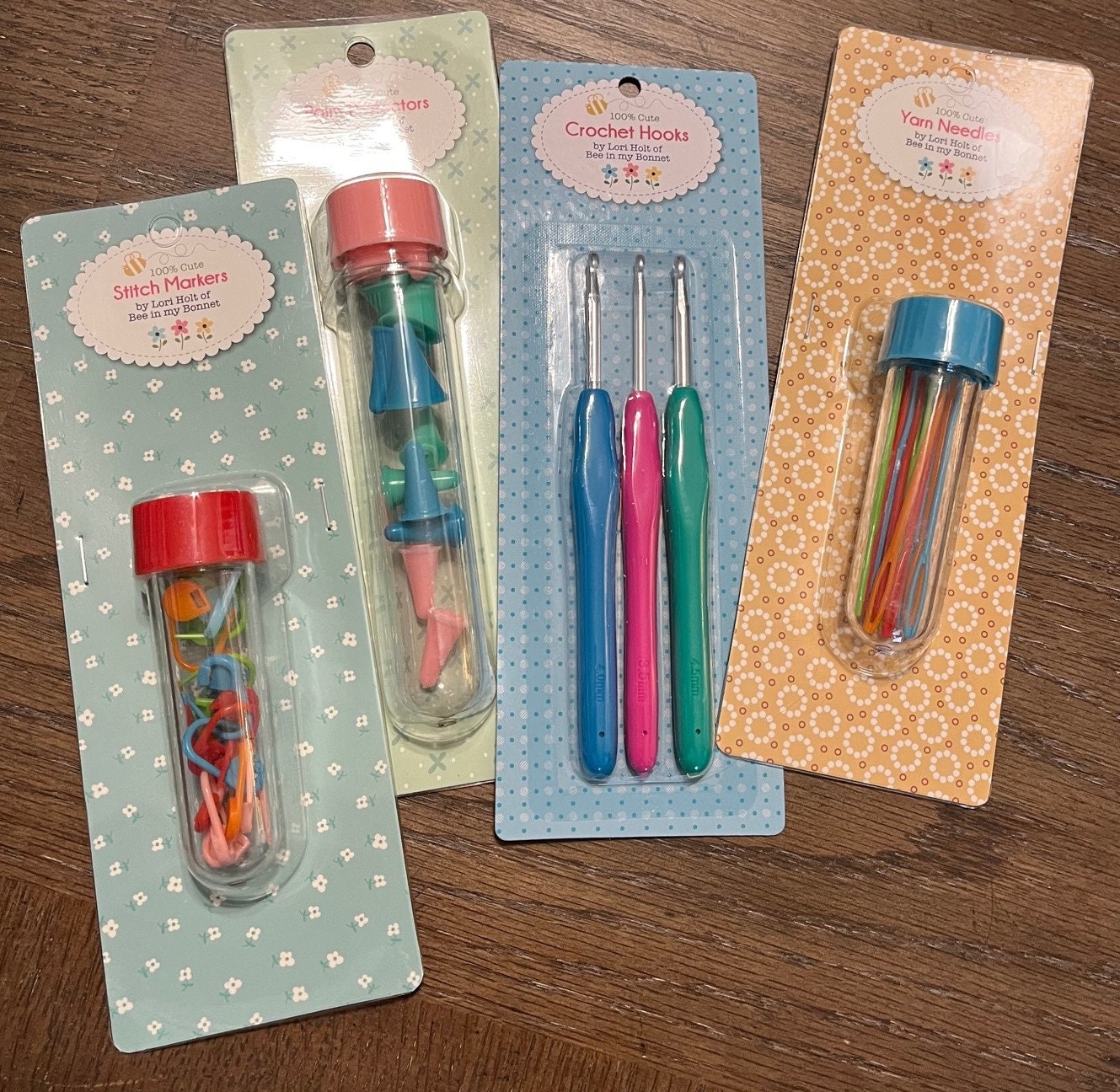 Lori Holt 100% Cute Crochet Hooks from Riley Blake Designs - 3 Sizes