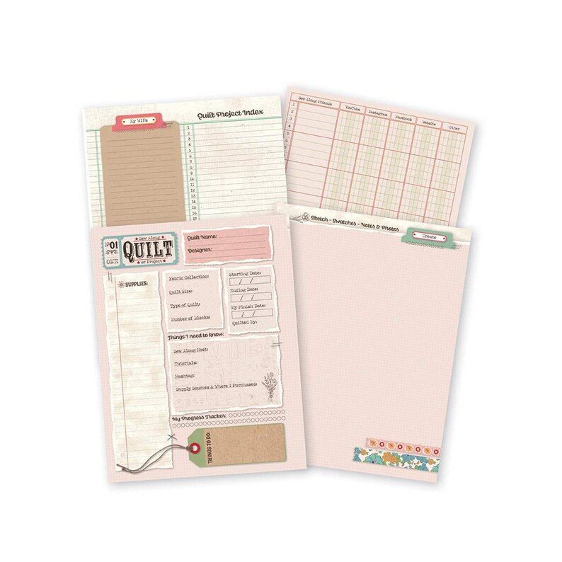 Lori Holt 2024 SEW & STITCH Binder Calendar. Sew and Stitch Sticker