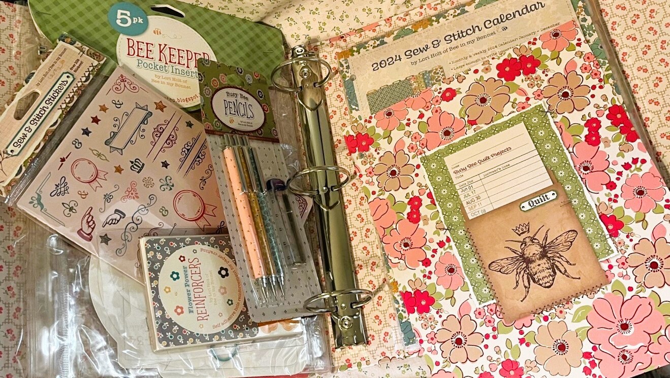 Lori Holt 2024 SEW & STITCH Binder Calendar SET Bee Ready to Plan and  Journal 2024 the Lori Holt Way Accessories Accessorized - Etsy