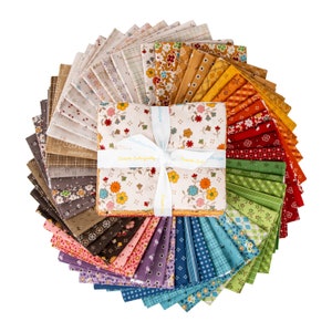 READY to SHIP AUTUMN Fat Quarter Bundle 52 Pieces by Lori Holt for Riley Blake Designs fq-14650-52 image 2
