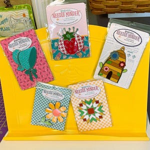Lori Holt NEEDLE/SCISSOR MINDERS. For Cross Stitch, for Crochet. For Makers looking to hold their needles and small scissors or tools still.