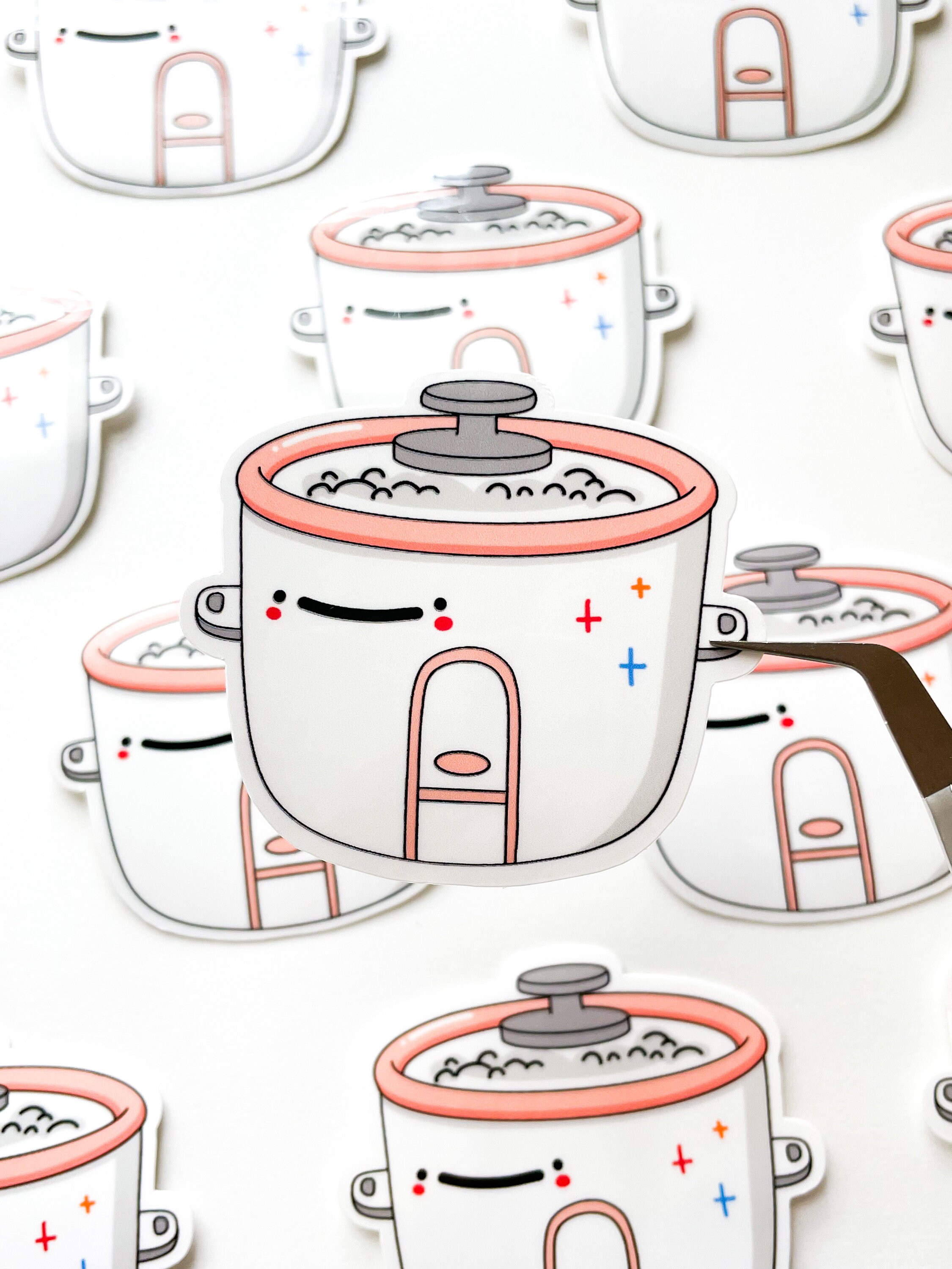 Rice Cooker Sticker Asian Sticker Korean Sticker Funny Etsy