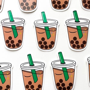 Boba Sticker, Asian sticker, Korean sticker, funny sticker, k-drama sticker, Kpop sticker, cute sticker, waterproof