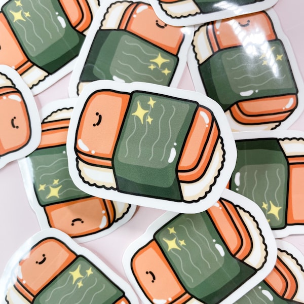 Spam Musubi Sticker, Spam Sticker, food sticker, cute sticker, asian sticker, asian food, Japanese sticker, sushi sticker, Hawaiian sticker