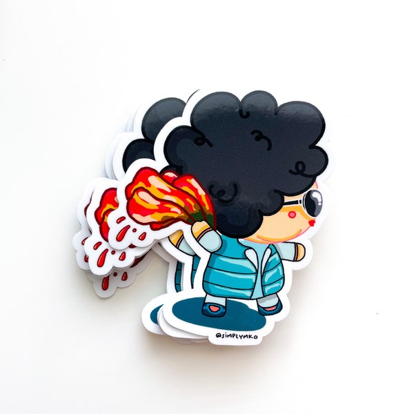 Ajumma kimchi slap sticker, Asian sticker, Korean sticker, funny sticker, k-drama sticker, Kpop sticker, cute sticker, waterproof