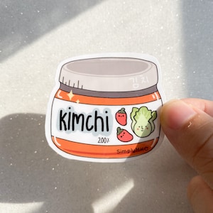Kimchi Sticker, Koreaanse Sticker, Aziatische Voedsel Sticker, Laptop sticker, Journal sticker, Voedsel sticker, Leuke sticker, Planner sticker, Kpop stick