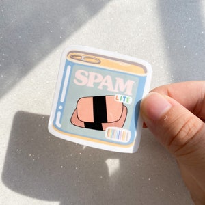 Spam Sticker, Spam Musubi Sticker, food sticker, cute sticker, asian sticker, asian food, Japanese sticker, sushi sticker, Hawaiian sticker