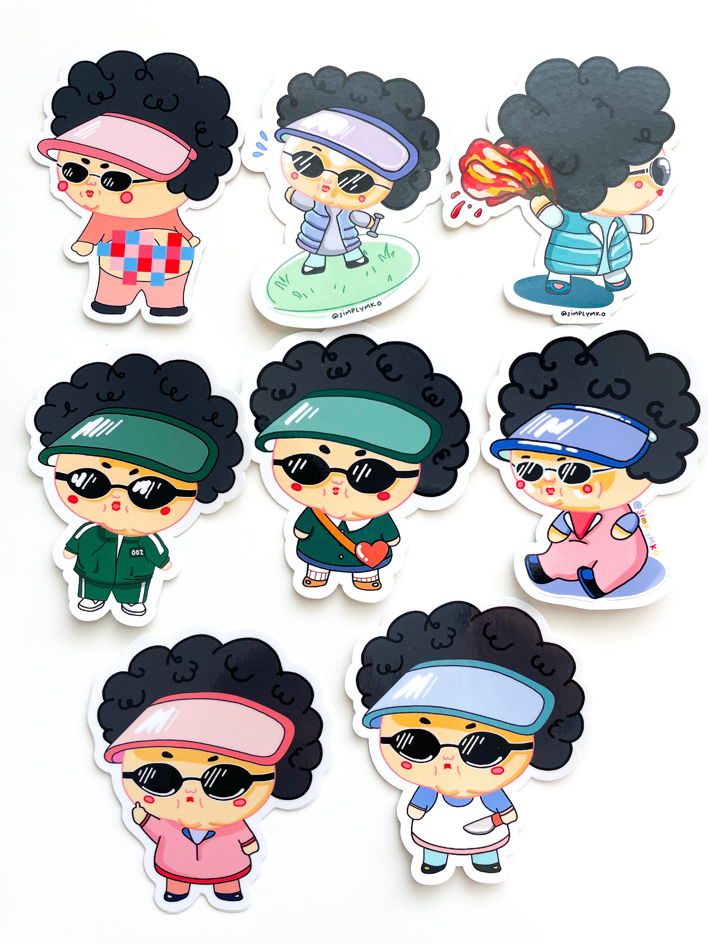 Ajumma Bundle Sticker, Asian Sticker, Korean Sticker, Funny