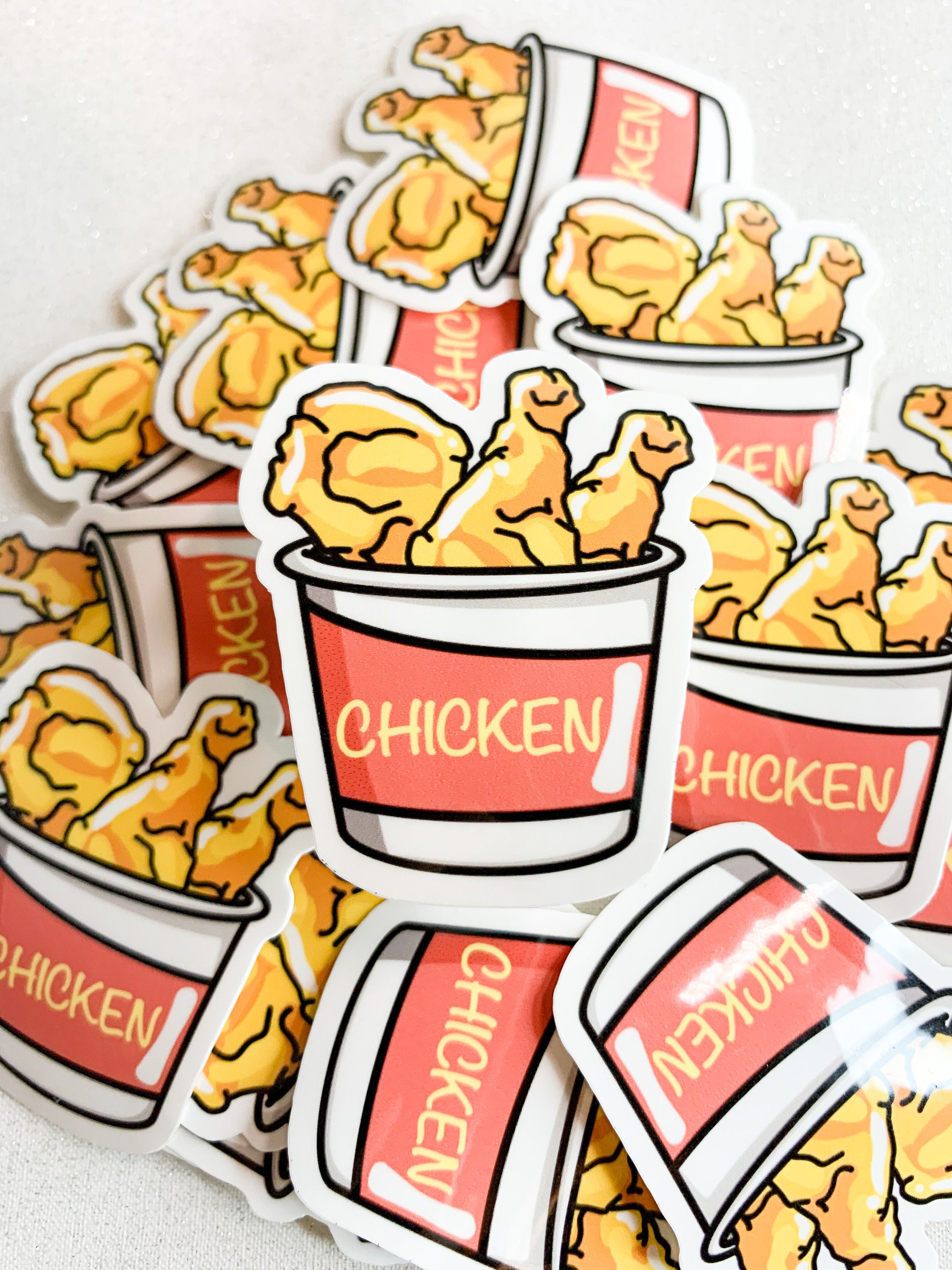 korean fried chicken sticker korean sticker asian food etsy australia