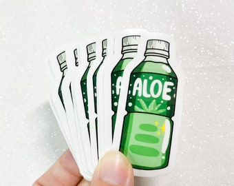 Aloe Vera Drink Sticker, Asian Drink Sticker, Asian Food Sticker, Korean Drink Sticker, Japanese Drink Sticker, Chinese Drink Sticker, Cute