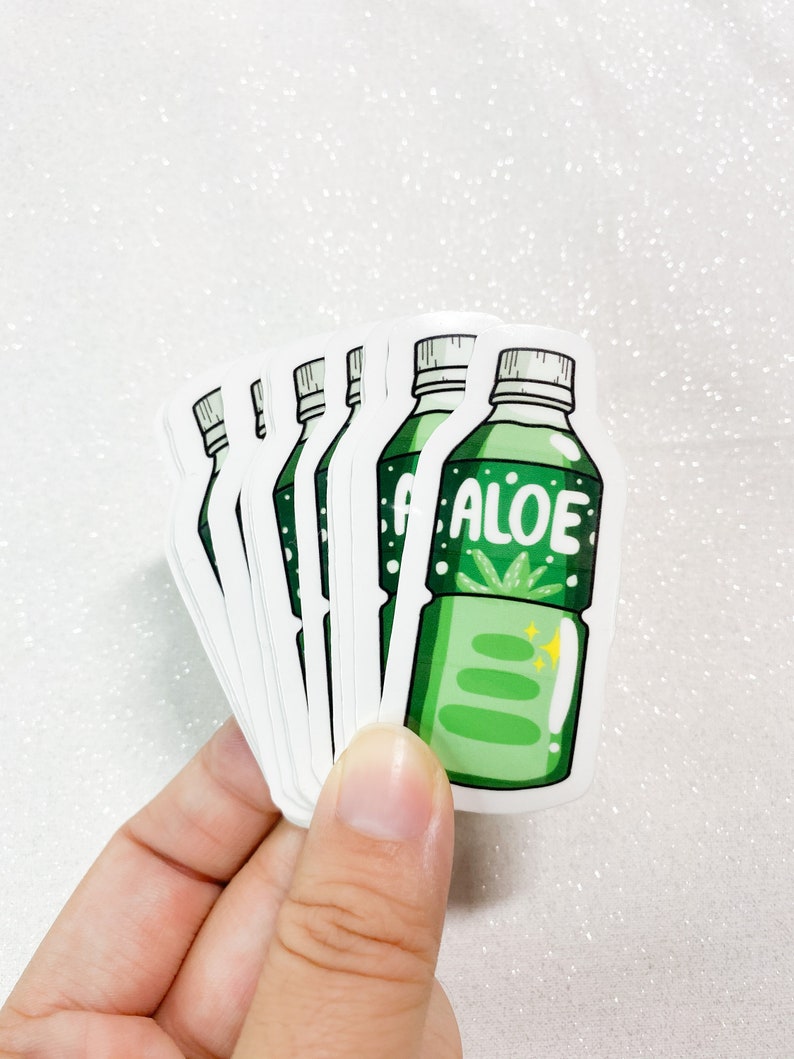 Aloe Vera Drink Sticker, Asian Drink Sticker, Asian Food Sticker, Korean Drink Sticker, Japanese Drink Sticker, Chinese Drink Sticker, Cute image 1