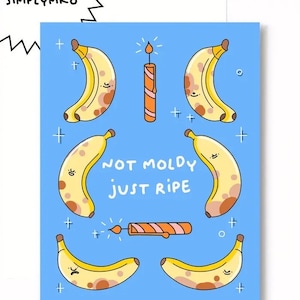 Not Moldy Greeting Card, Love Card, Greeting Card, Cute punny card, Birthday card, Birthday gift, Card, cute card, Asian Card,