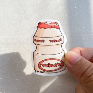 Yakult Sticker, laptop sticker, asian sticker, drink sticker, yogurt sticker, cute sticker, korean sticker, asian sticker, dessert sticker