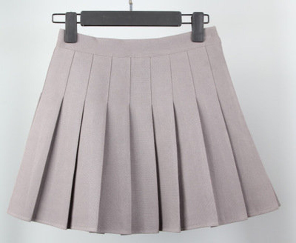 Pleated Tennis Skirt White Mini Skirt For Women Highwaisted | Etsy