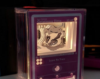 Ditto 3D Light Up Diorama – Trading Card Shadow Box Art