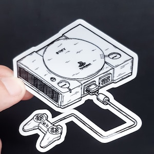 Vinyl Sticker - PS1 Inspired Sticker - 3 inch Weather Resistant Sticker