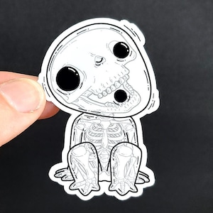Vinyl Sticker - Anime Tree Spirit Xray Anatomy - 2.5 inch Weather Resistant Sticker