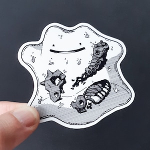 Sticker vinyle - Idem anatomie - Sticker bête de poche d'horreur - Sticker résistant aux intempéries de 3 pouces