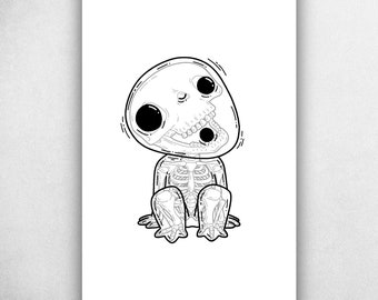 Tree Spirit Xray Anatomy - Anime Inspired Art Print