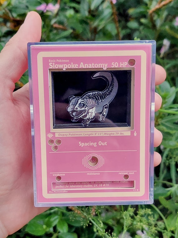 Slowpoke Anatomy 3D Light up Diorama  Trading Card Shadow Box Art - Etsy