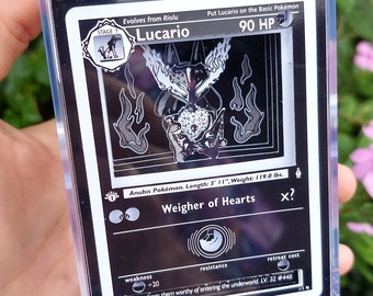3D Trading Card Shadow Box Lucario Anubis Egyptian God - Light up Trading  Card Diorama - Etsy