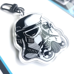 Chaveiro Stormtrooper Acrílico Decaying - Star Wars Inspired