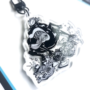 Anime Monster Acrylic Charm - Chaveiro inspirado em anime