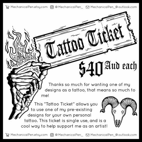 Tattoo Ticket | Tattoo Token
