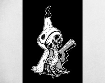 ミミッキュ解剖学 - ホラーポケットビーストアートプリントポスター