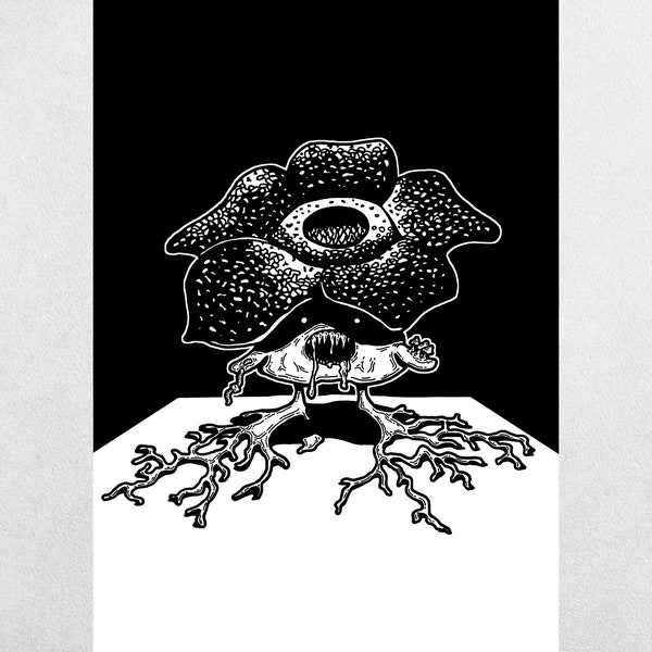 Corpse Lily Vileplume - Pokemon Inspired Art Print